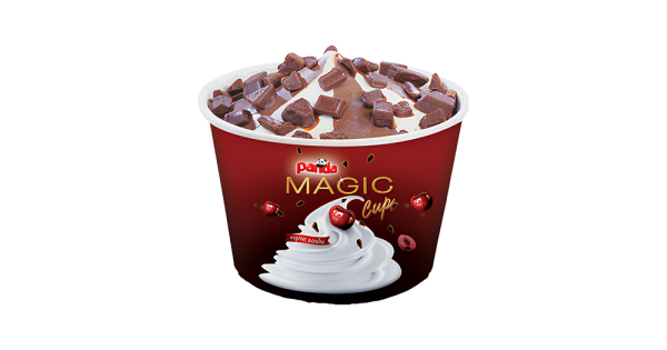 Magic Cup Dondurma | Vişne Soslu ve Çikolata Parçacıklı